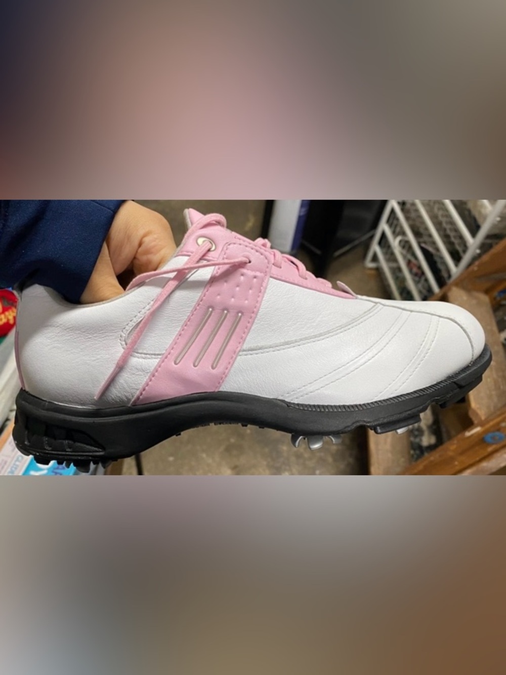 Brad new adidas Women’s Pink & White Golf Shoes - Stylish Comfort